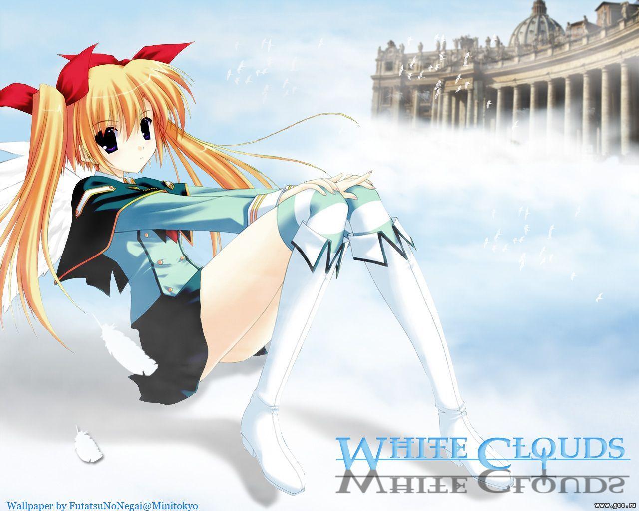 Wallpaper white clouds Manga