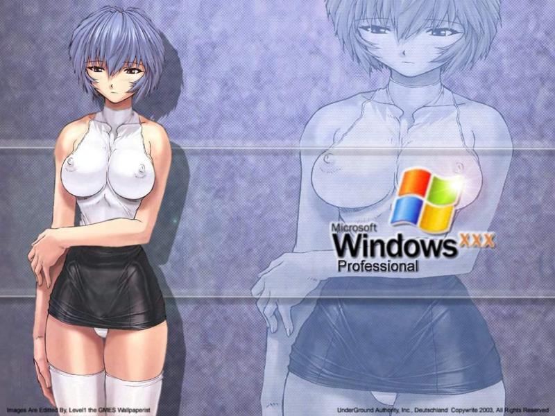 Wallpaper rei ayanami Theme Windows XP