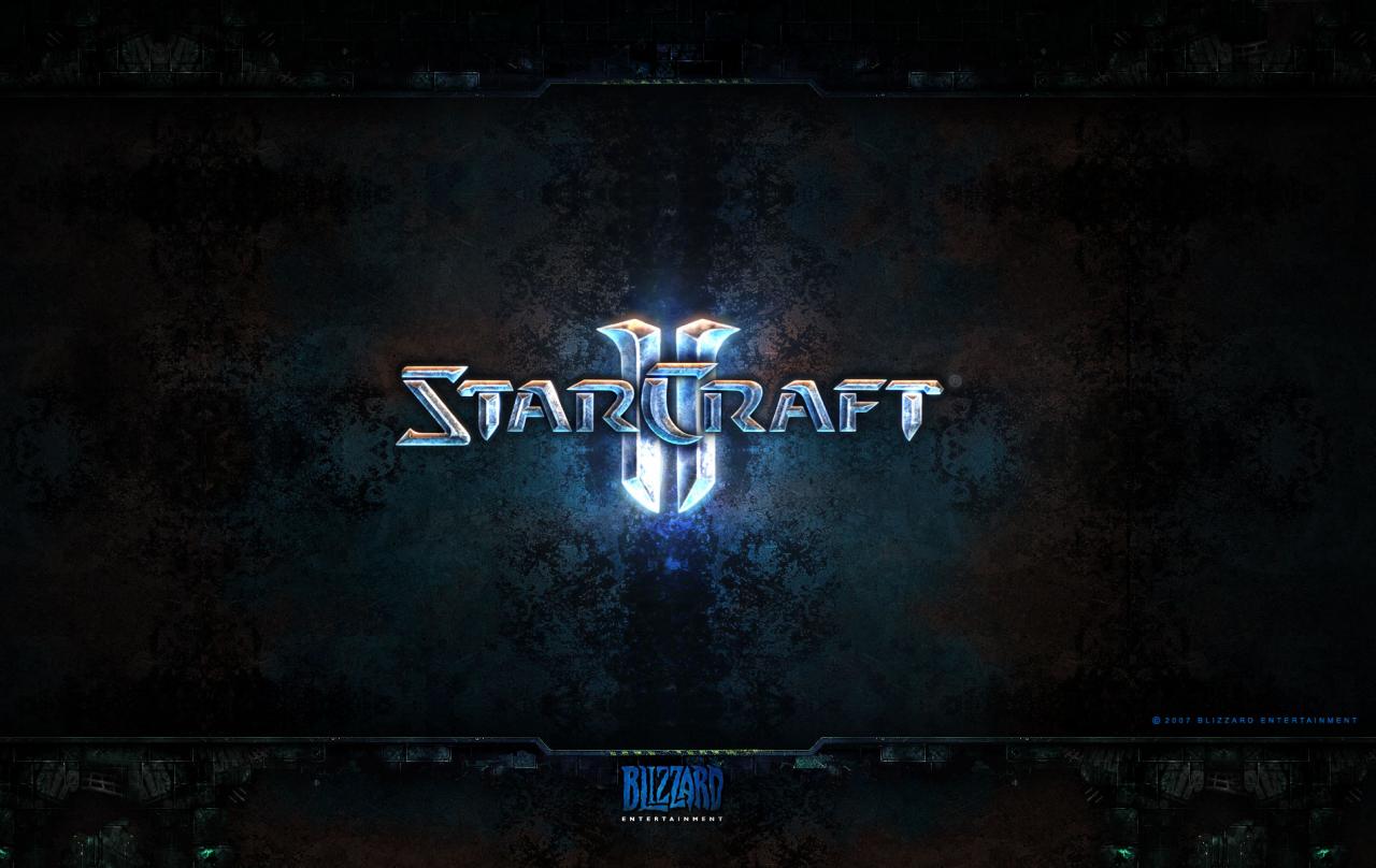 Wallpaper StarCraft 2 Logo Jeux video