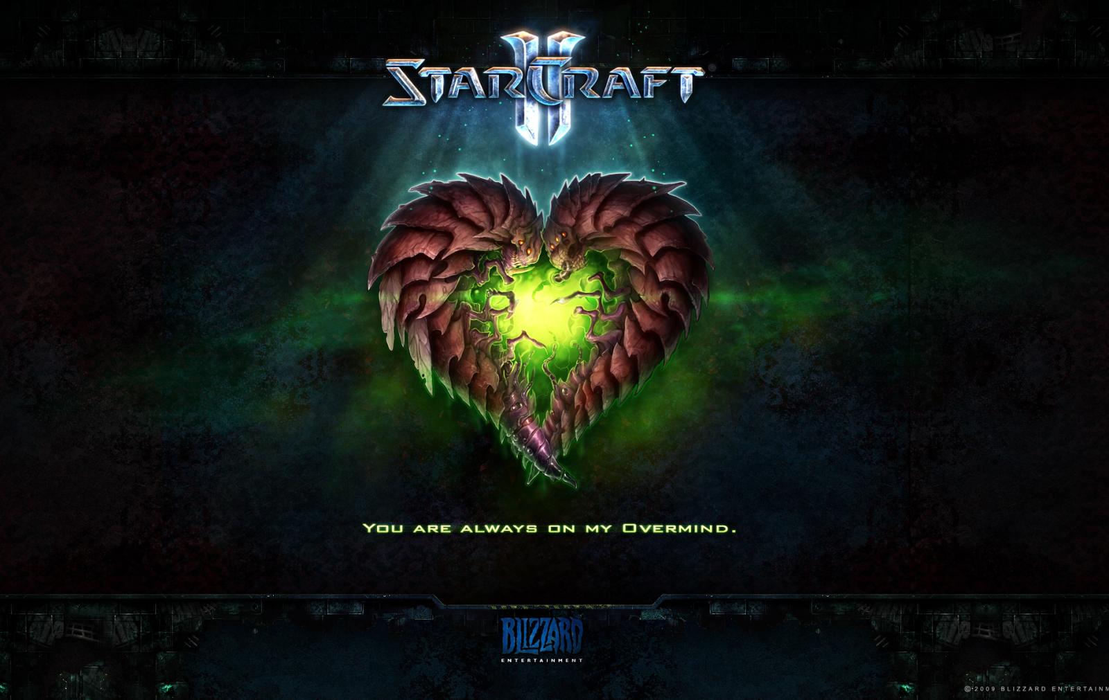 Wallpaper StarCraft 2 Saint-Valentin zerg Jeux video