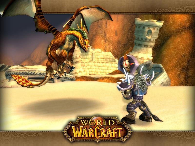 Wallpaper bronzedragonhunt Word of Warcraft WoW