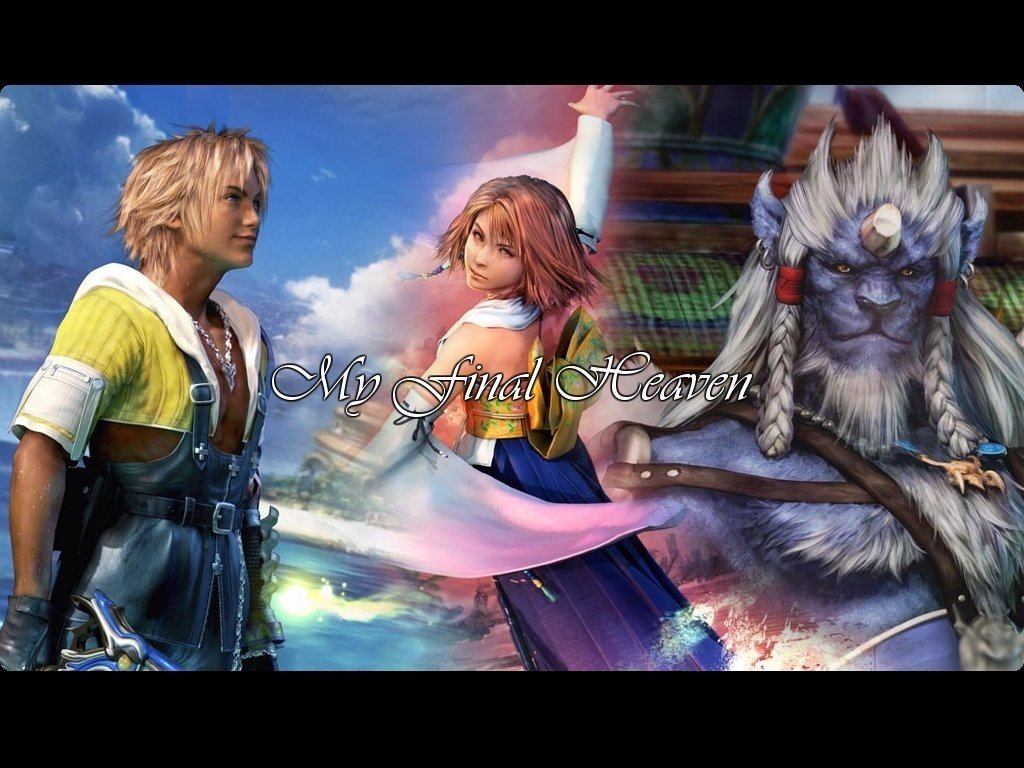 Wallpaper yuna kimahri tidus Final Fantasy 10