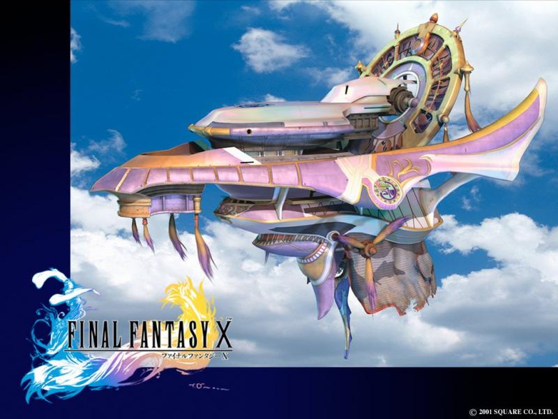 Wallpaper bateau volant Final Fantasy 10