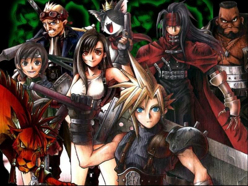 Wallpaper Final Fantasy 7 le groupe