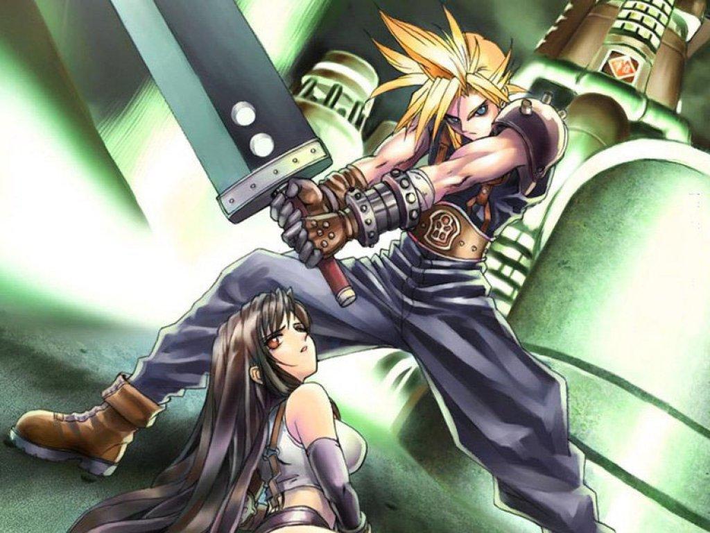 Wallpaper tifa et cloud Final Fantasy 7