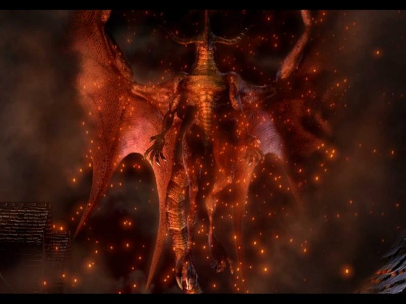 Wallpaper bahamut Final Fantasy 9