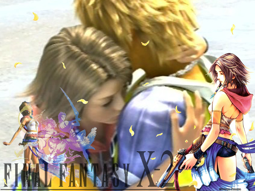 Wallpaper yuna et tidus Final Fantasy X-2