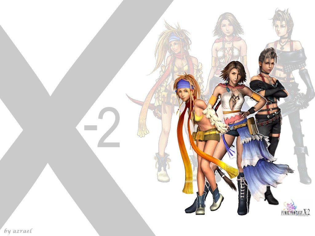 Wallpaper Final Fantasy X-2 yuna rikku paine
