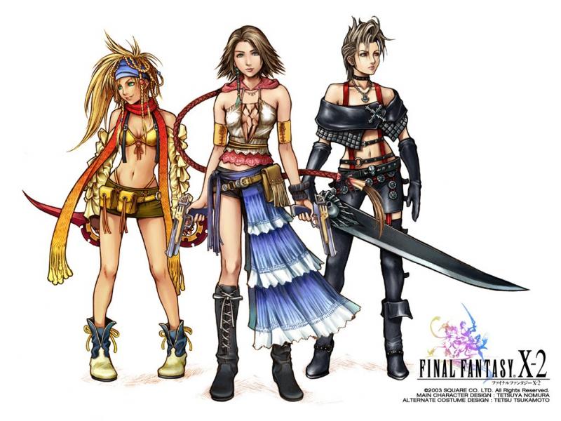 Wallpaper Final Fantasy X-2 toute enssemble