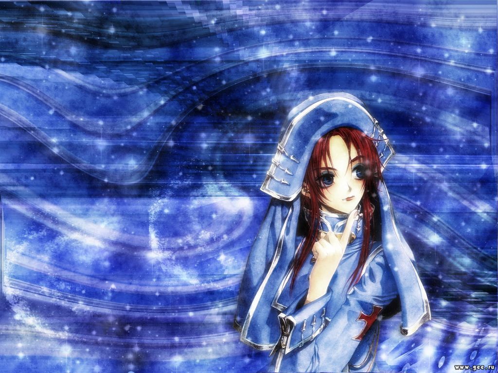 Wallpaper jeune demoiselle Art Manga