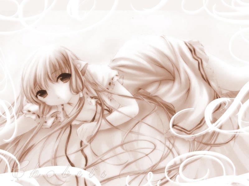 Wallpaper Chobits sepia