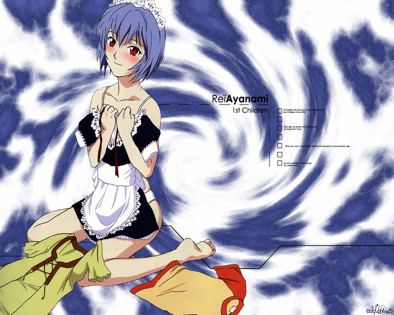 Wallpaper rei Evangelion