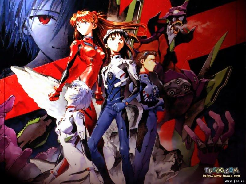 Wallpaper Evangelion les guerriers