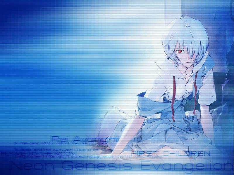 Wallpaper rei Evangelion