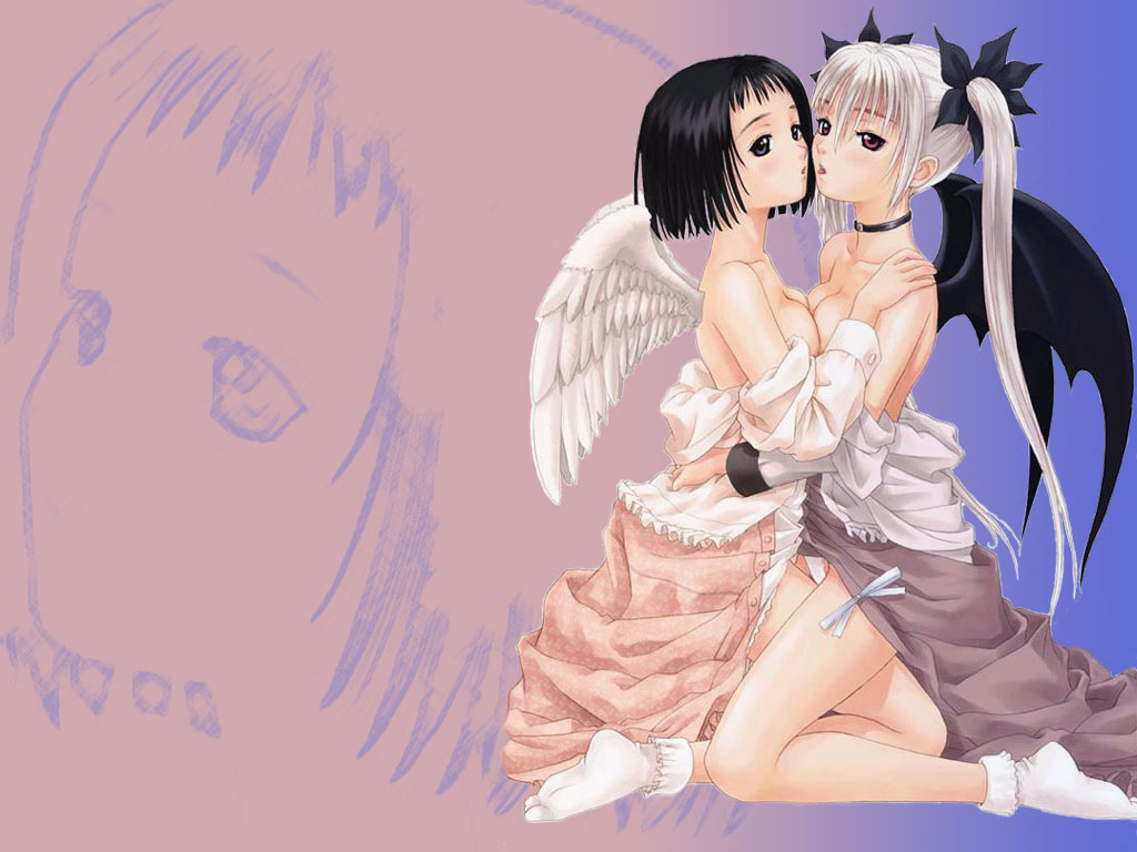 Wallpaper Gouine 2 jeunes filles