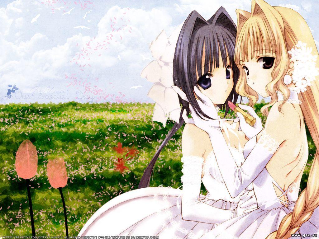 Wallpaper marriage entre fille Gouine