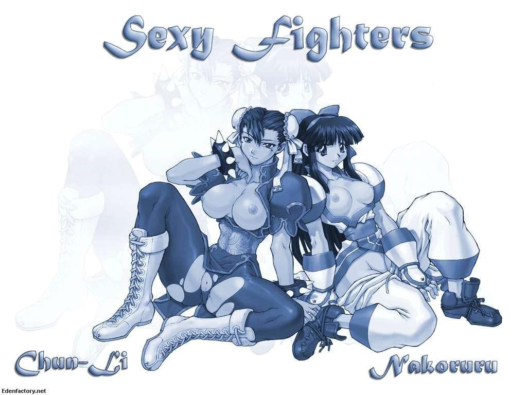 Wallpaper Gouine sexy fighters