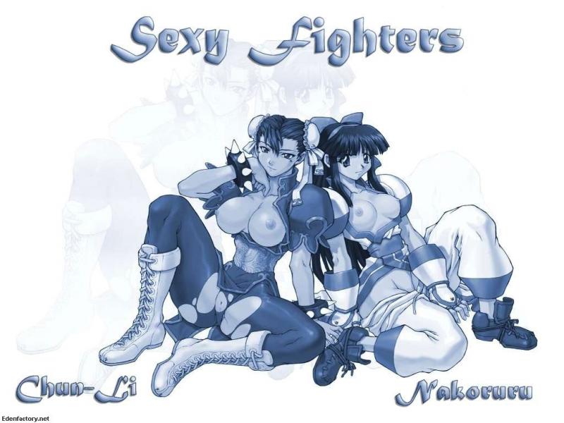 Wallpaper Gouine sexy fighters