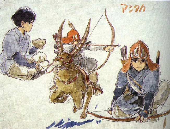 Wallpaper Ashitaka & princess Mononoke