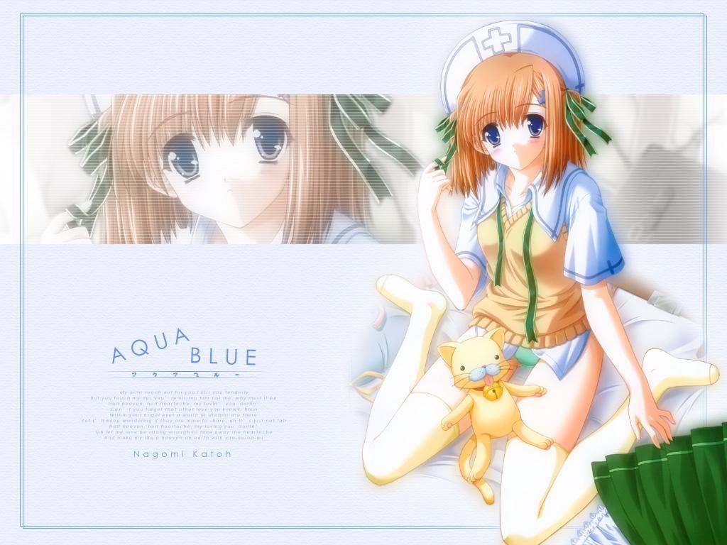 Wallpaper aqua blue Soft