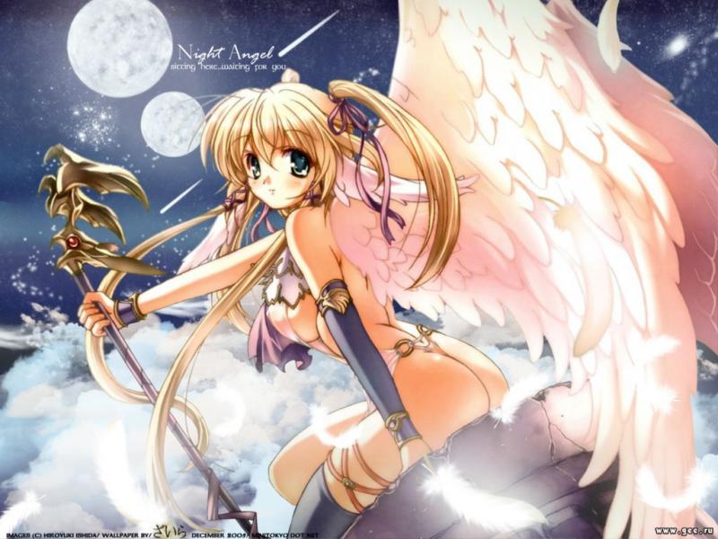 Wallpaper night angel Soft