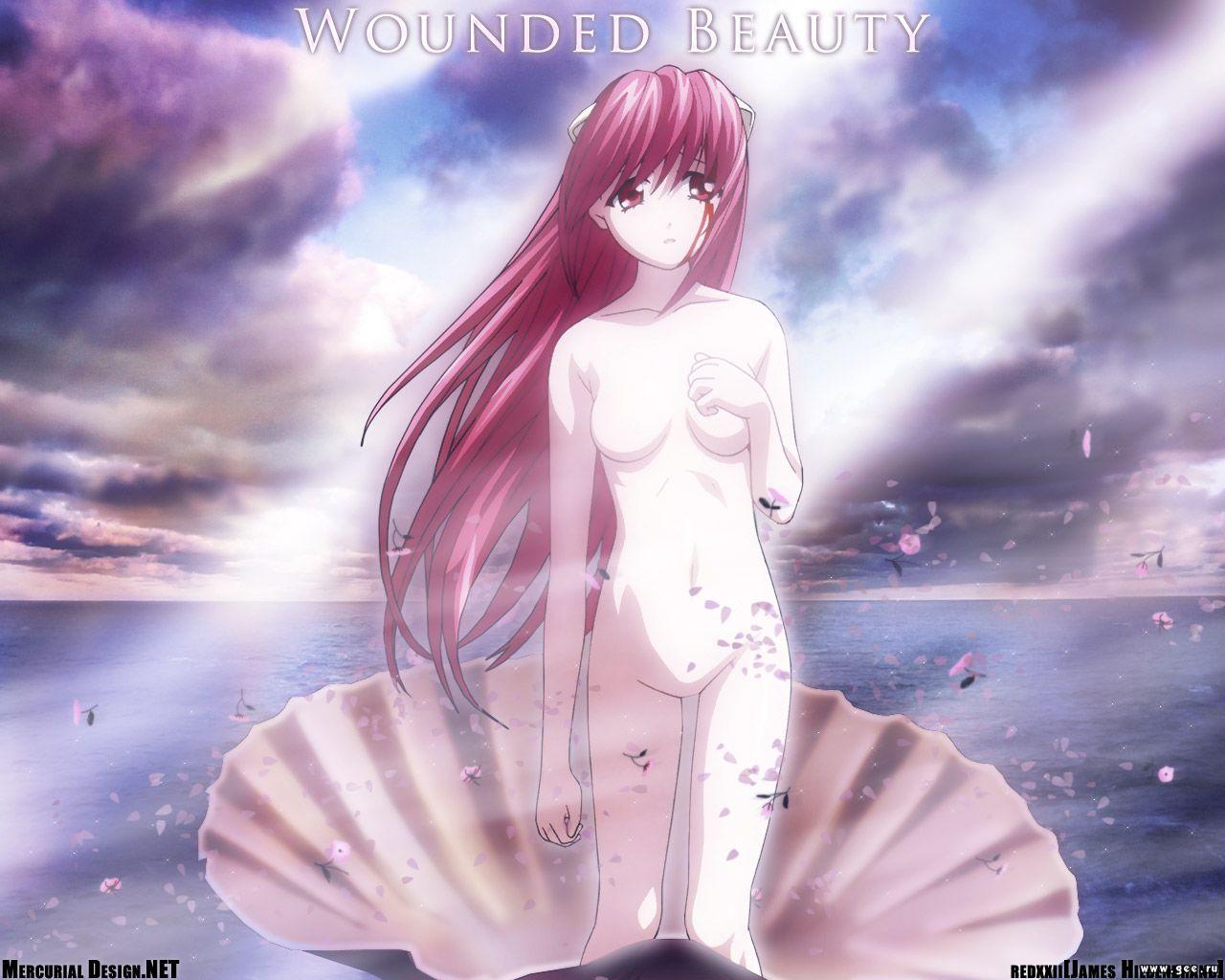 Wallpaper Soft wounded beauty