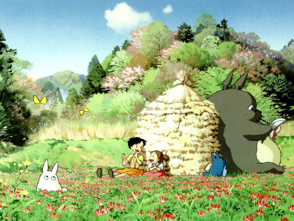 Wallpaper Totoro manga totoro