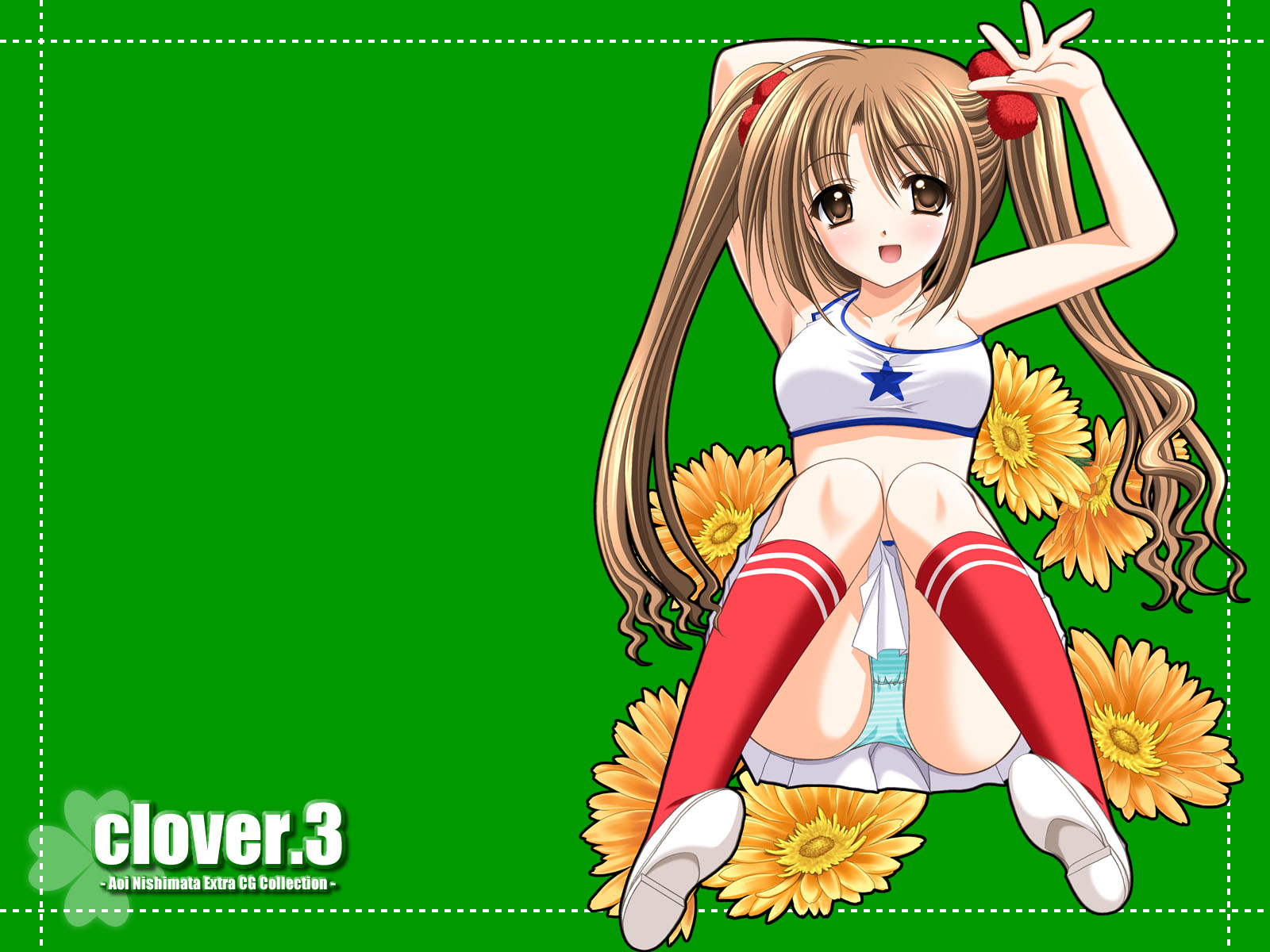 Wallpaper belle fille Clover