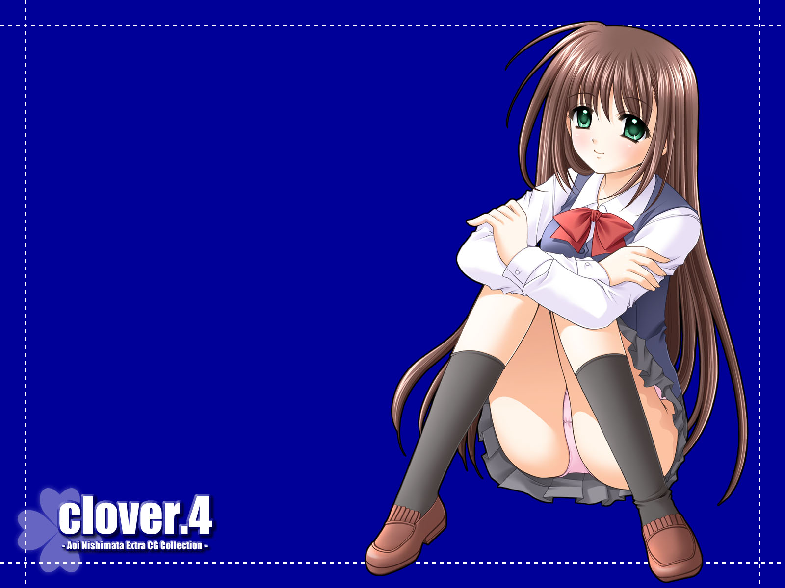 Wallpaper belle fille Clover