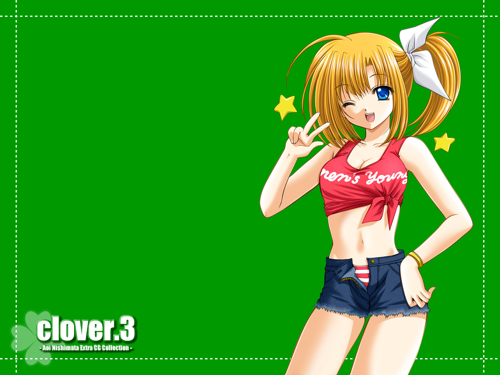 Wallpaper jolie fille Clover