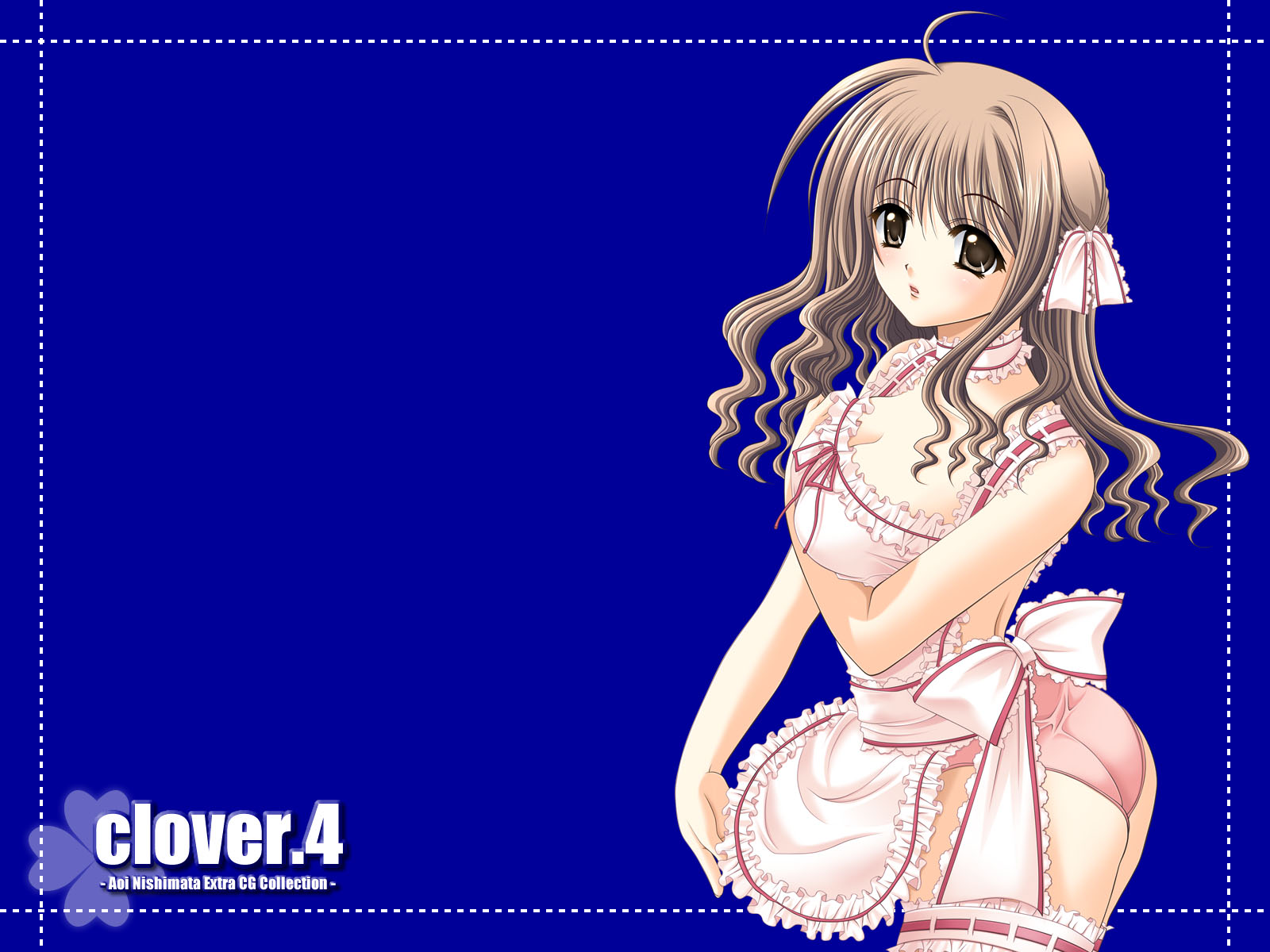 Wallpaper Clover tres belle fille