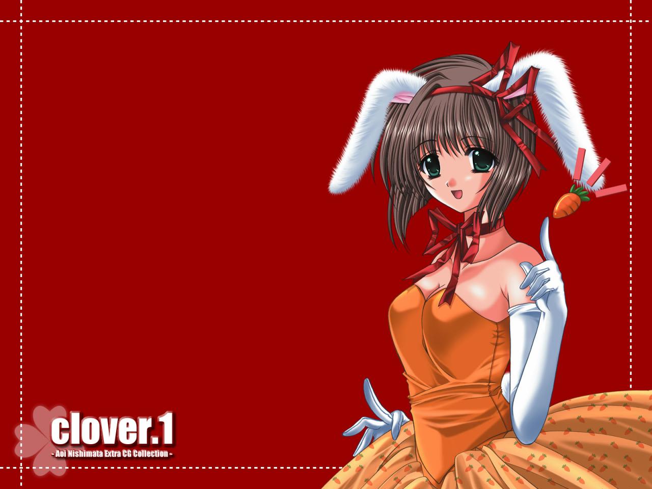 Wallpaper jeune fille Clover