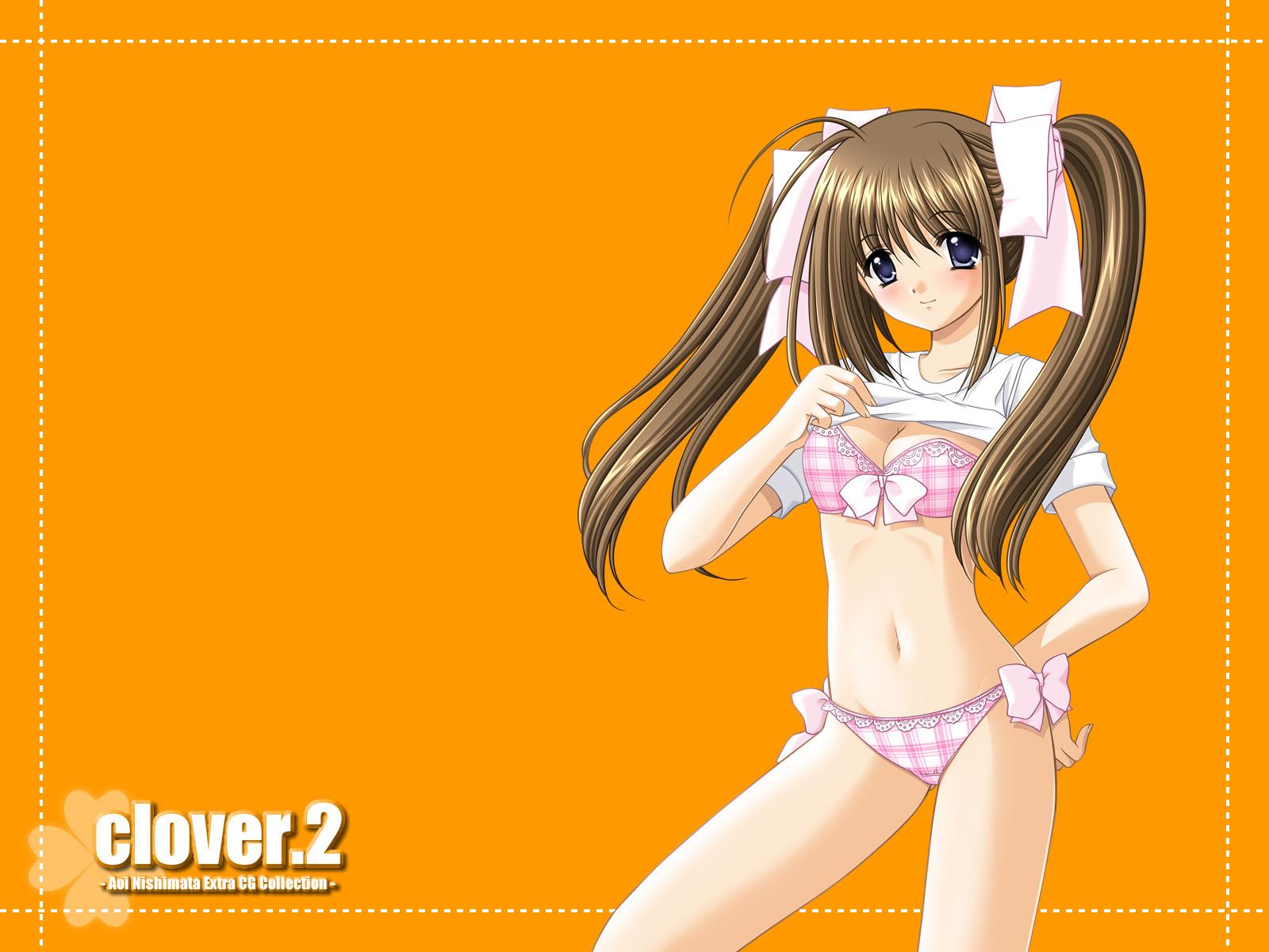 Wallpaper Clover superbe fille