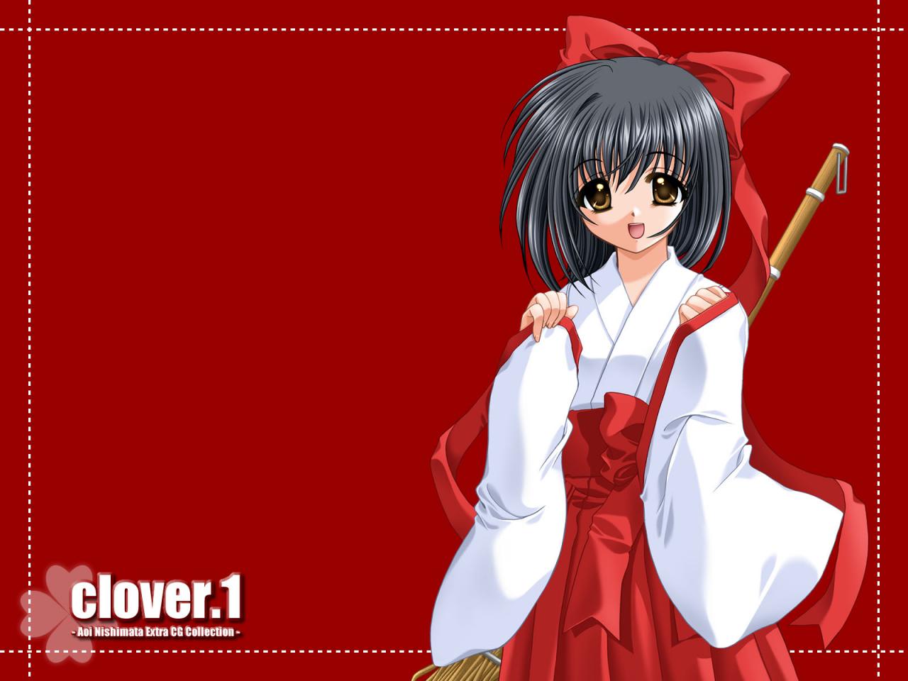 Wallpaper tres belle fille Clover