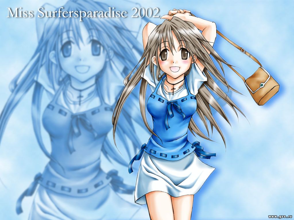 Wallpaper Miss Surfer miss surfersparadises 2002