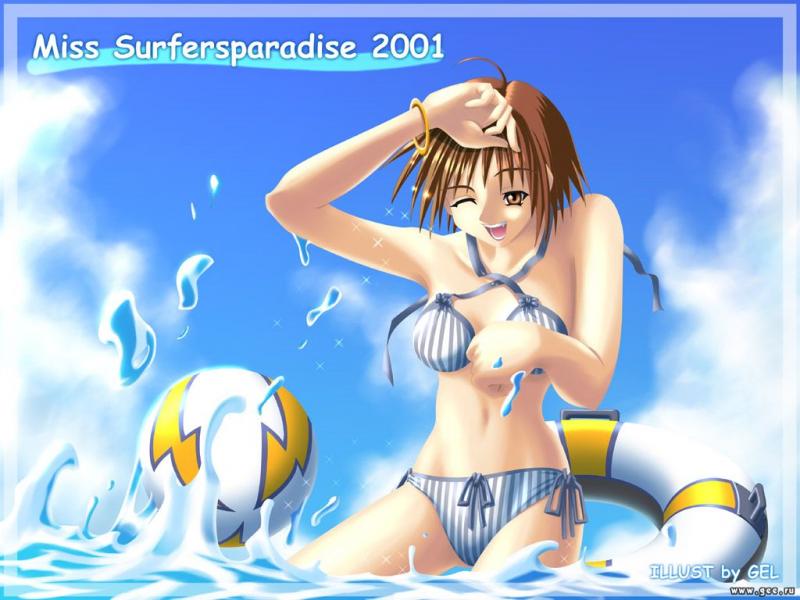 Wallpaper Miss Surfer miss surfer 2001