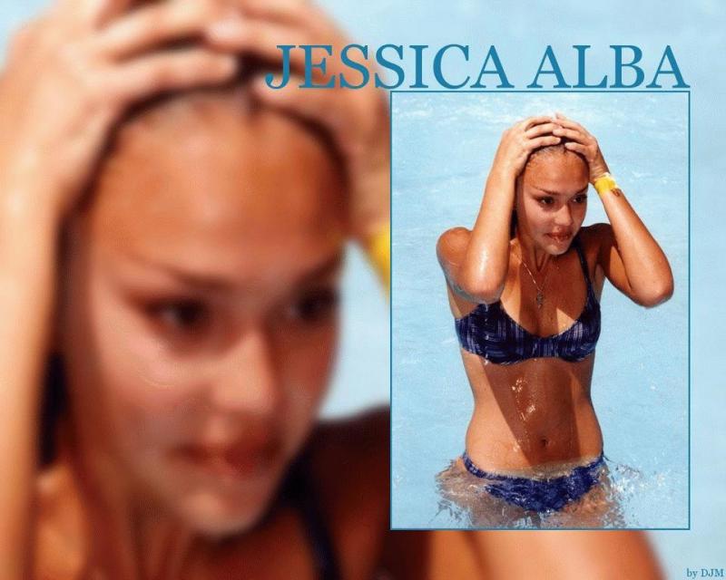 Wallpaper maillot de bain Jessica Alba