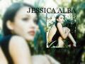 Wallpaper Jessica Alba quasi nue