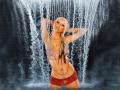 Wallpaper Christina Aguilera cascade