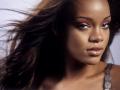 Wallpaper Rihanna portrait cheveux au vent