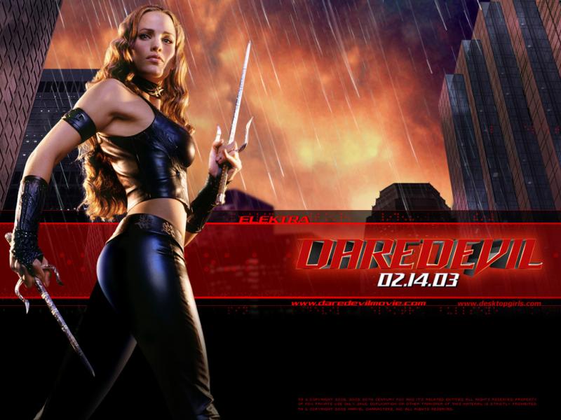 Wallpaper Electra Daredevil Jennifer Garner