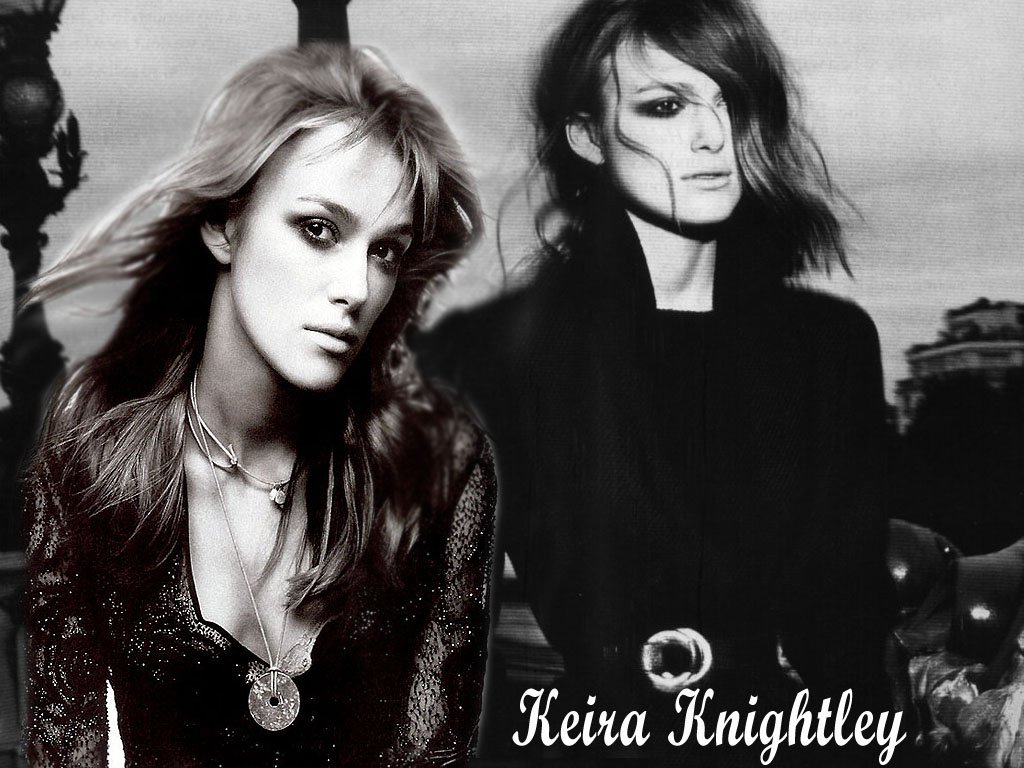 Wallpaper noir et blanc Keira Knightley