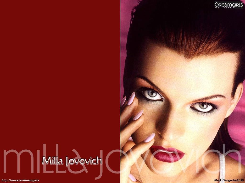 Wallpaper bien maquillee Milla Jovovich