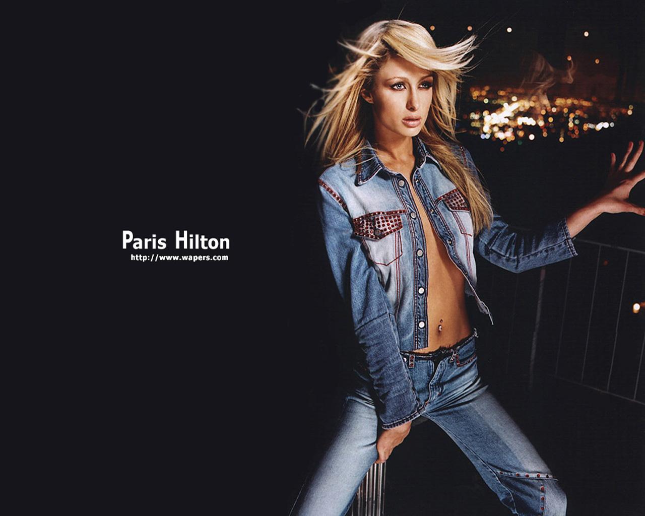 Wallpaper geans Paris Hilton