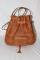 Moroccan bag shoulder leather bucket bags ,Moroccan handcrafted Tan leather bucket bags, leather bag