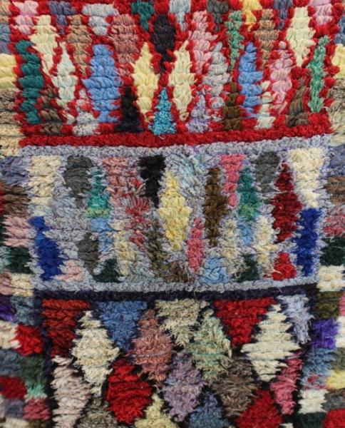 ANTIQUE BERBER BOUCHEROUITE RUG