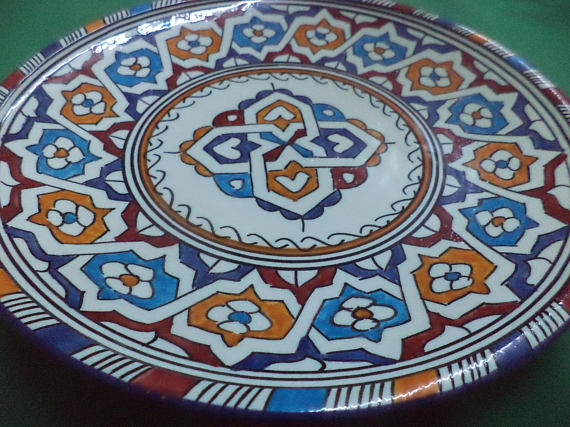 Ceramic Plate,Moroccan Ceramics -  