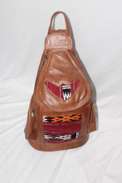 Bohemian backpack, leather bag, Moroccan leather backpack, leather backpack , bohemian bag