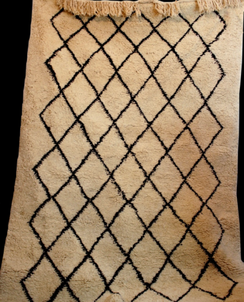 ANTIQUE TRIBAL BENI OURAIN RUG