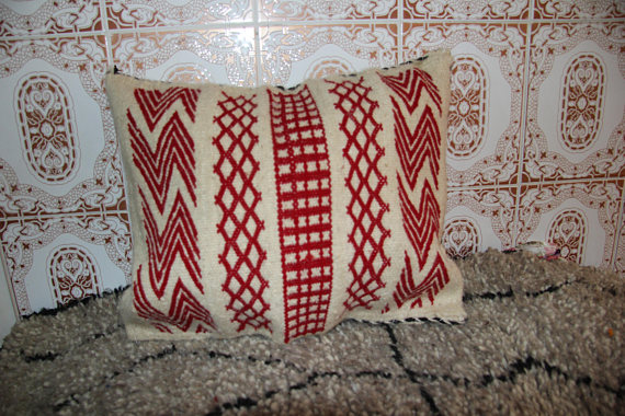 decorative berber beni ourain pillow 